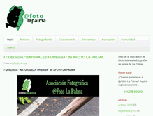 Tablet Screenshot of afotolapalma.com